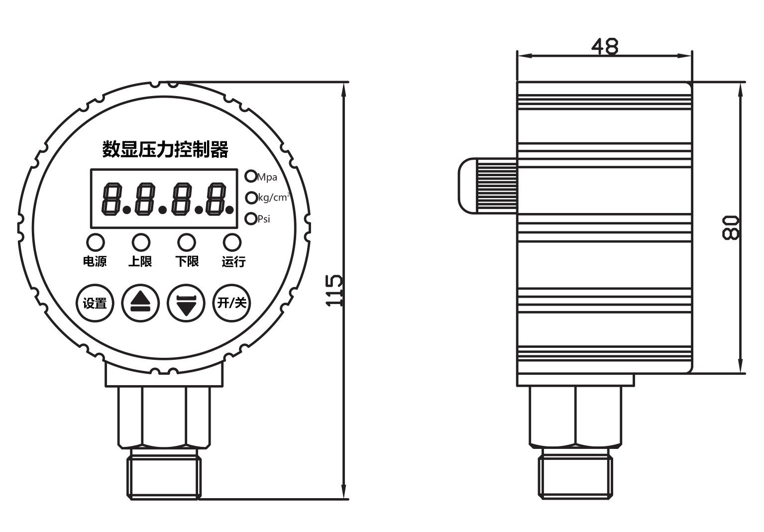 YL-801尺寸圖 YL-801尺寸圖